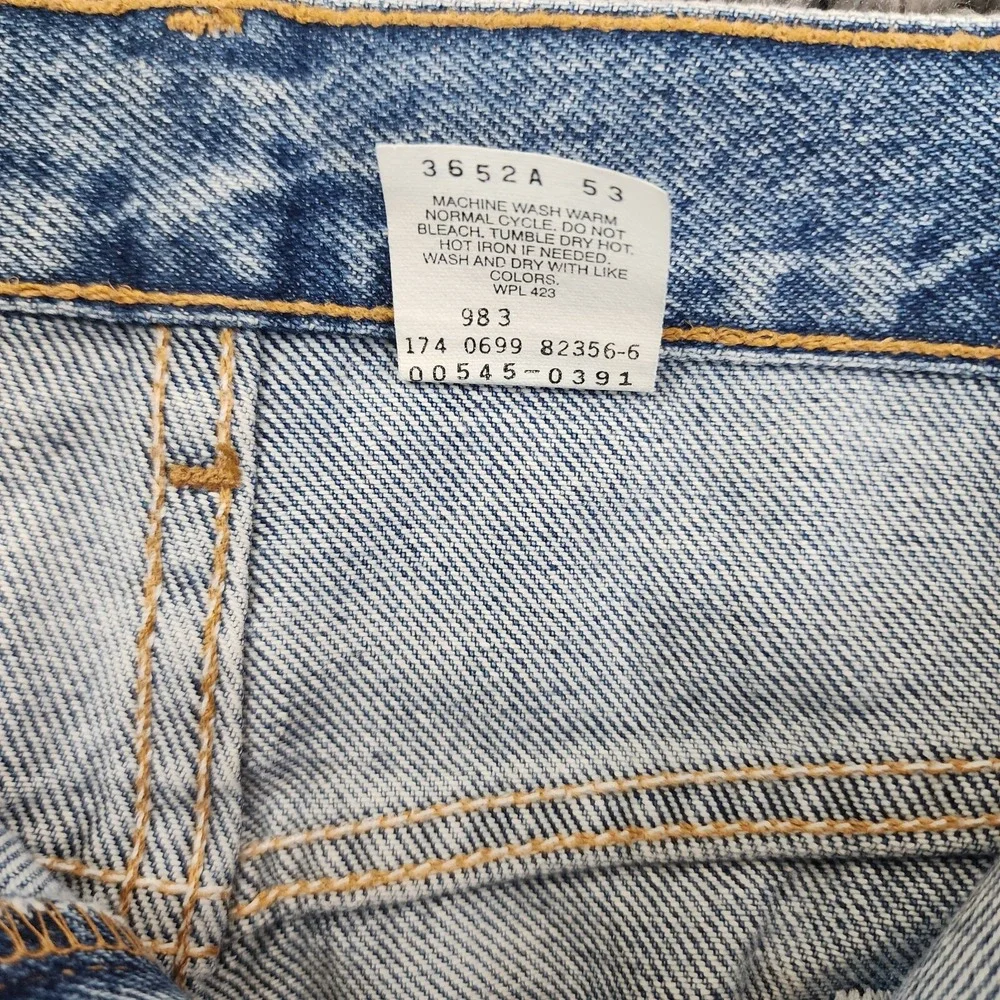 Vintage Levis 545 Jeans Mens 44x30 Blue Denim Brown Tab Loose Fit Baggy 1990s Y2